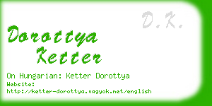 dorottya ketter business card